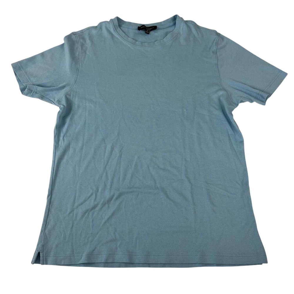 Robart Barakett Classic Blue XL Crewneck Short Sleeve Tee Pima‎ Cotton XL